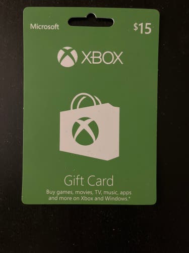 $15 Xbox gift card
