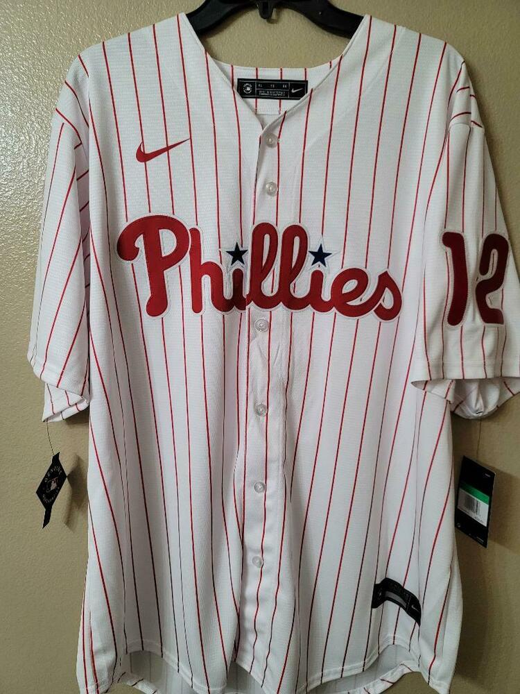 NWT Philadelphia Phillies Mens Majestic Jersey #8 Victorino