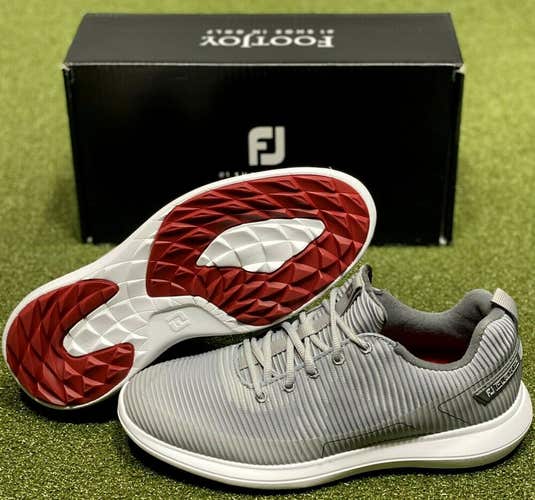 FootJoy FJ Flex XP Spikeless Golf Shoes 56251 Grey 10.5 Medium (D) New #83376