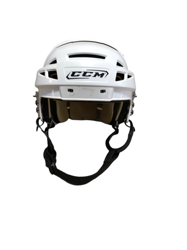CCM V08 White Small Kingston Frontenacs Pro Stock Helmet