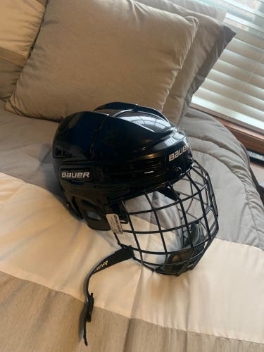 Used Medium Bauer IMS 5.0 Helmet w/ Profile 2 Oreo Paint Cage