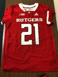 Rutgers Red Adult Men's New Large Adidas Jersey