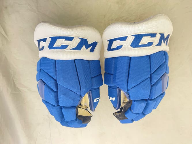 Used CCM HGTKXP 13" Short Cuff Toronto Maple Leaf Team Stock Pro Stock Gloves