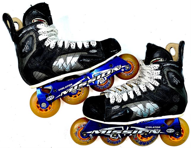 Mission Proto Vi Inline Hockey Roller Skates Sz 4D (US Men Shoe 4 / US Women 5)