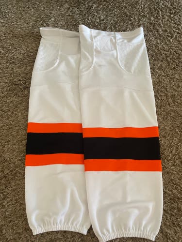 White (orange/black) Socks