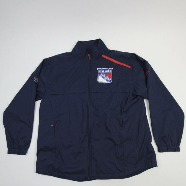 New York Rangers Full Zip Jacket Coach Team Player Issue Fanatics ...