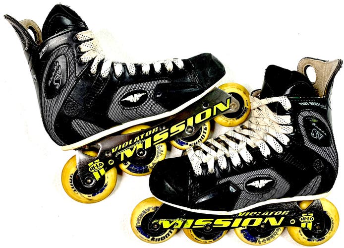 Mission Proto SV Violator Inline Hockey Roller Skates Size 6D (US Men Shoe 6)