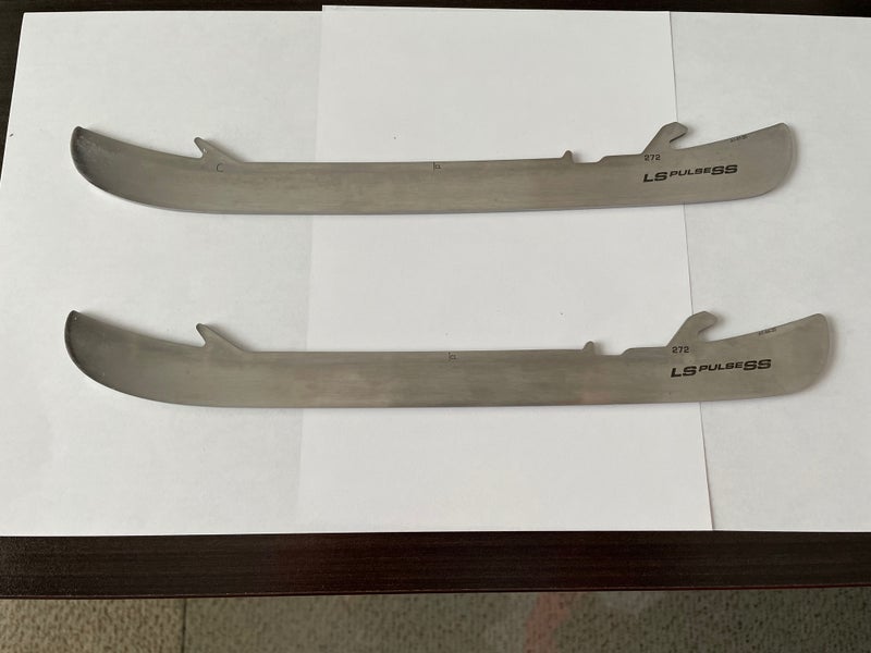 Pair of Bauer Lightspeed Edge LS PULSE SS 272 mm Size 8 & 8.5D hockey skate runnners
