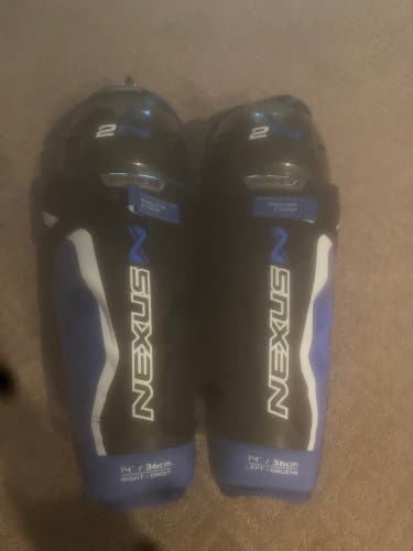 Used Bauer Nexus 2N Shin Pads Size 14”