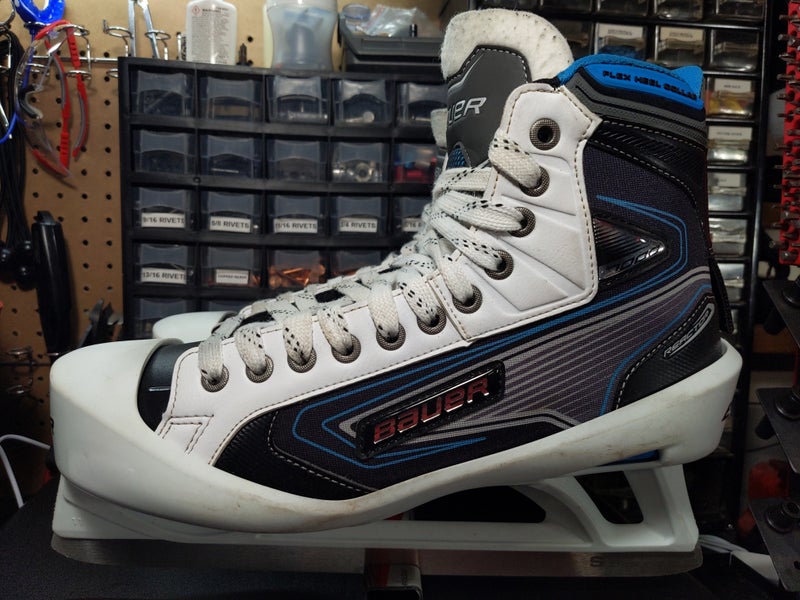 Senior Used Bauer Reactor 7000 Hockey Goalie Skates Size 11.5D