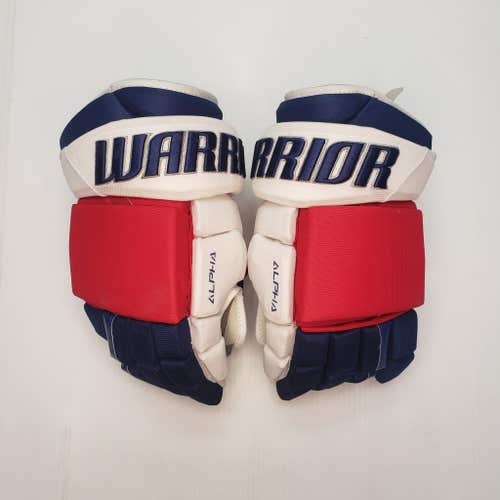 Warrior Alpha DX Pro Stock Gloves New York Rangers 14"