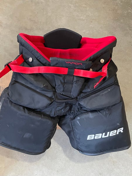 Black Used Large Bauer Vapor X2.9 Hockey Goalie Pants