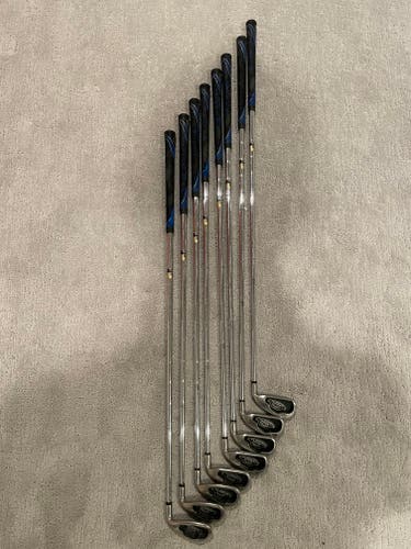 Men's Used Callaway Steelhead X-16 Pro Series Iron Set Regular Flex 8 Pieces Steel Shaft