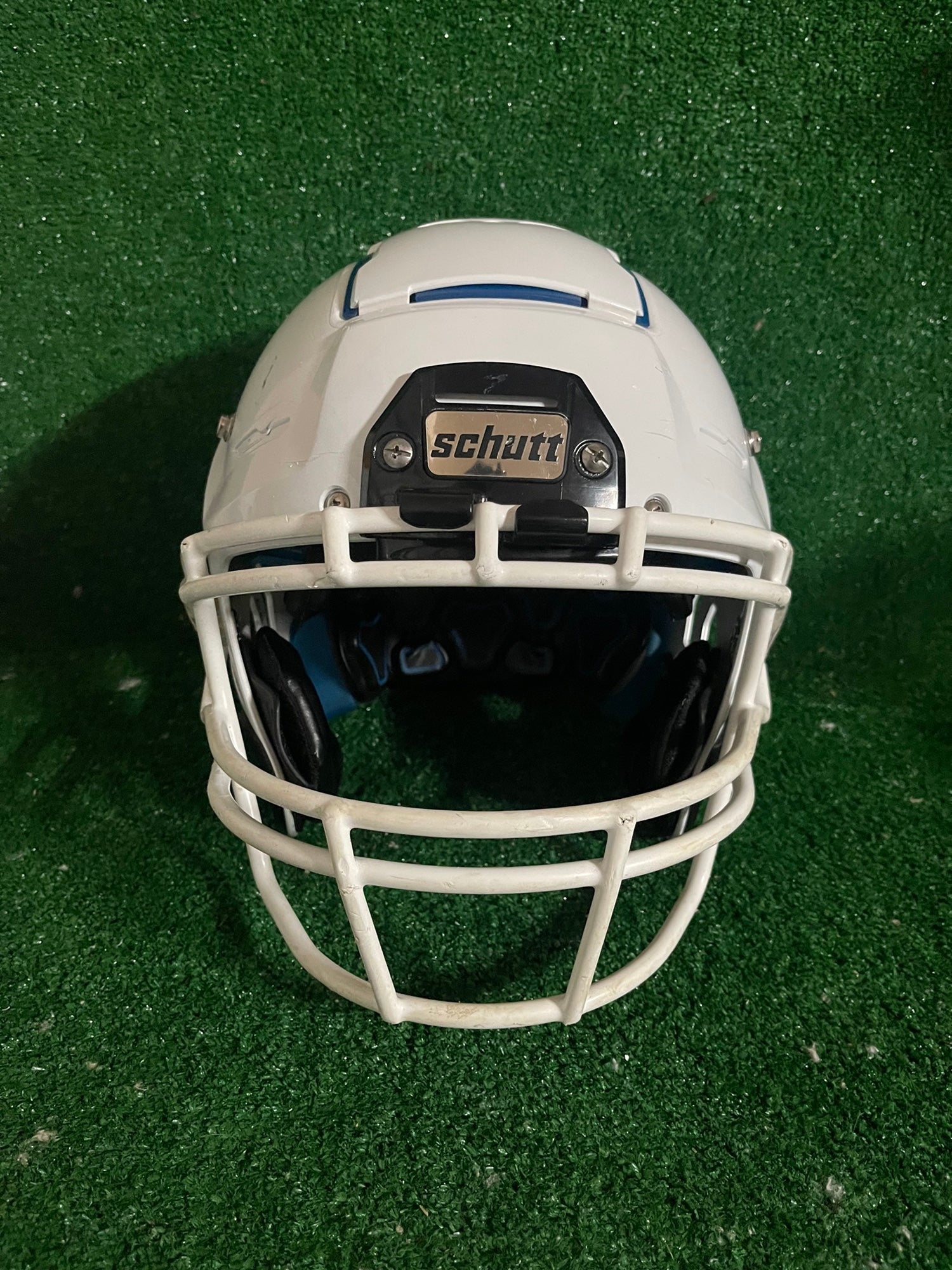 white f7 football helmet