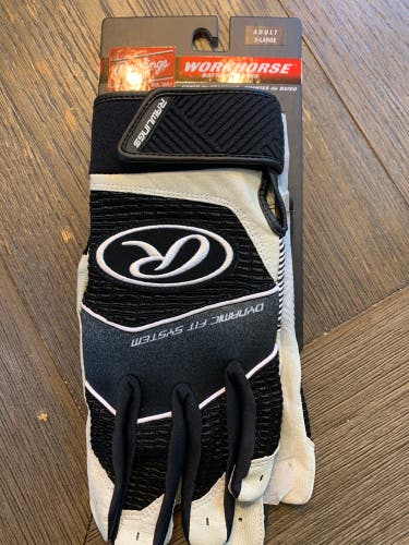 New XL Rawlings Workhorse Batting Gloves