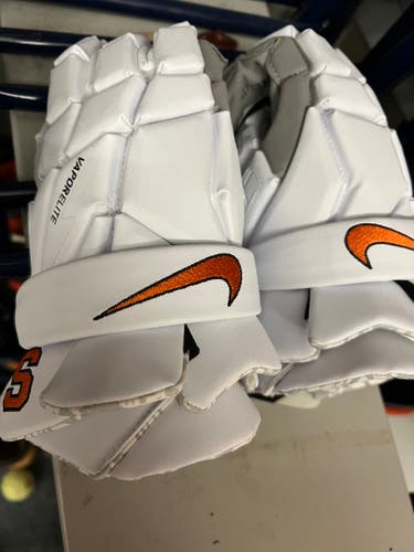 New Syracuse Player's Nike Vapor Elite Lacrosse Gloves