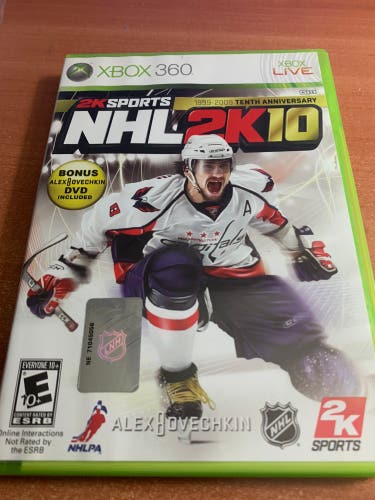 NHL2k10 Xbox 360 game Alex ovechkin