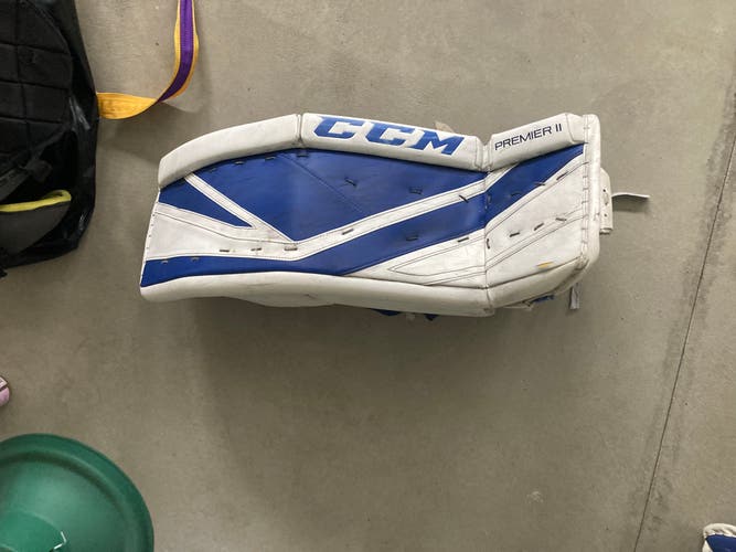 Used 34" CCM Premier II Pro Goalie Leg Pads