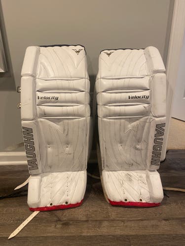 Used 32+2” Regular Vaughn Velocity V5 Goalie Full Set Pro Stock