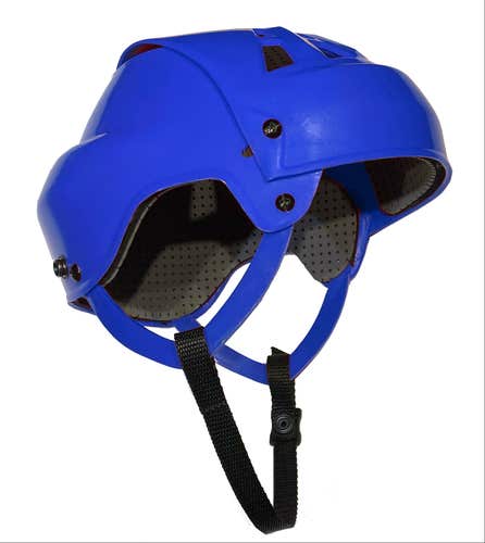 JOFA Style Replica Vintage Style Gretzky Hockey Helmet Hagan H1- Lg/XL Adjustable - (Blue)