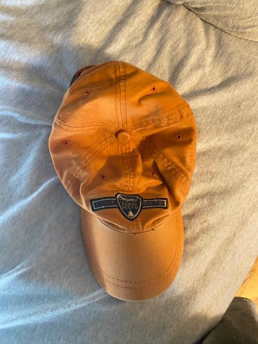 Orange Used Eddie Bauer Adjustable Hat