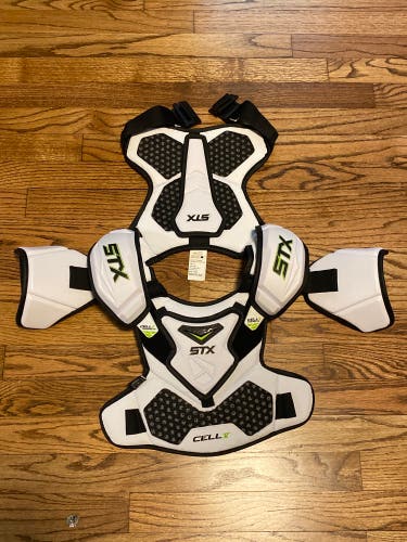 New Medium STX Cell V Shoulder Pads