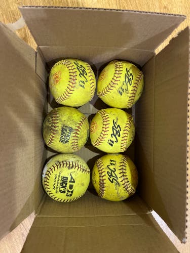 6 Pack of 11” Softballs