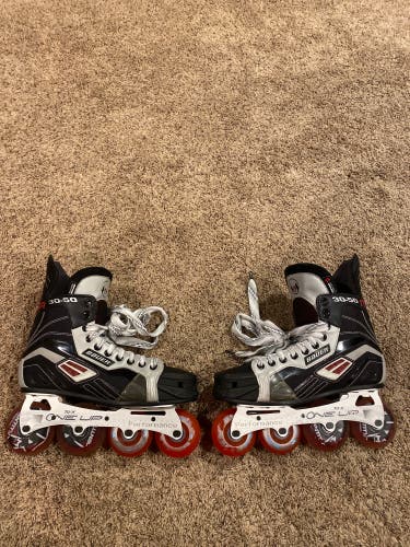 Used Bauer Regular Width Size 9 Inline Skates