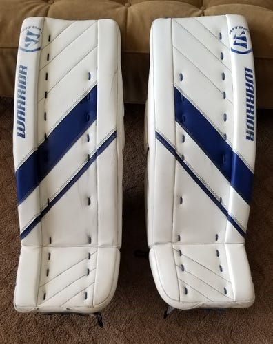 Used 31+1" Warrior Ritual G4 Goalie Leg Pads