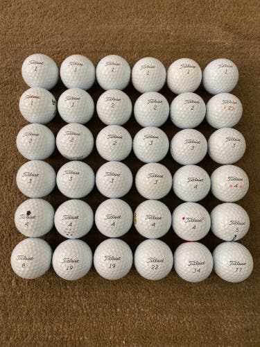 Used Titleist 36 Pack (3 Dozen) Pro V1 Balls