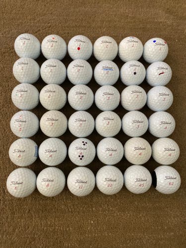 Used Titleist 36 Pack (3 Dozen) Pro V1x Balls