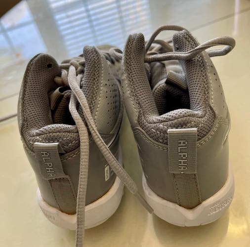 Gray Kid's Molded Cleats High Top vapor