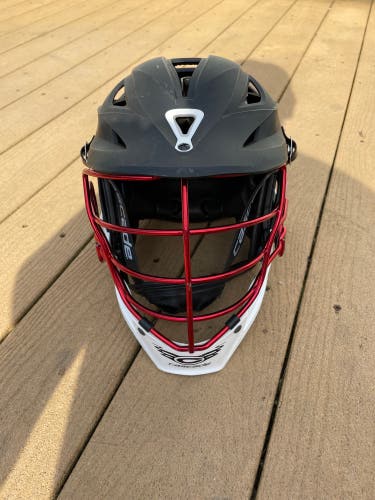 Red, Black Cascade R Lacrosse Helmet