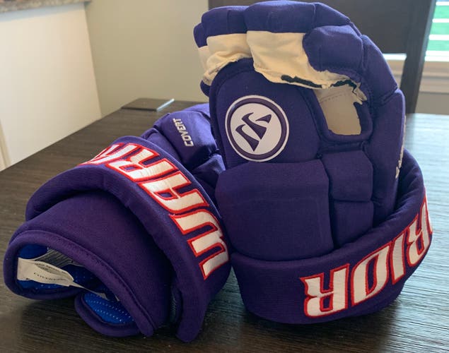 Warrior 13" Pro Stock Covert QRE Pro Gloves - ECHL Orlando Solar Bears