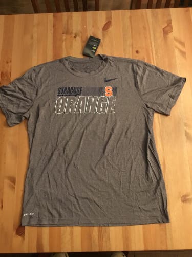 NWT nike Men's L/large syracuse orangemen team issue Dri-Fit Legend tee/T-shirt