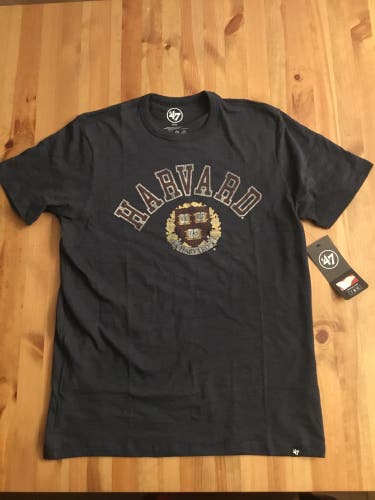 NWT mens M/medium 47 brand harvard crest scrum short sleeve tee