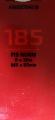 Used 2021 Atomic Racing Redster FIS SG Skis With Bindings Max Din 12