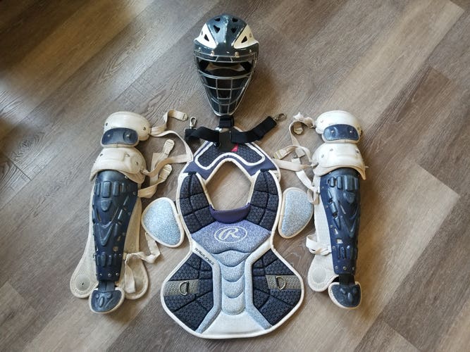 Used Rawlings Velo Catcher's Set