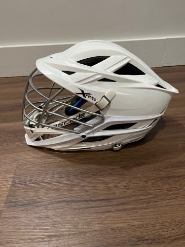 All White Adult Player's Cascade XRS Helmet