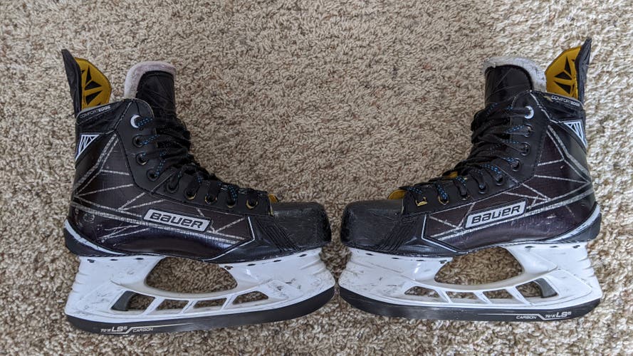 Senior Used Bauer Supreme S190 Hockey Skates Regular Width Size 7.5