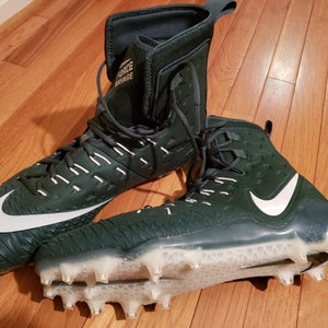 Green Adult New Men's Molded Cleats Nike High Top Force Savage