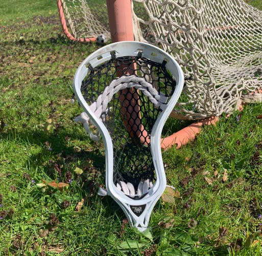 ECD Rebel Offense lacrosse head- with Hero 3.0 all black mesh.