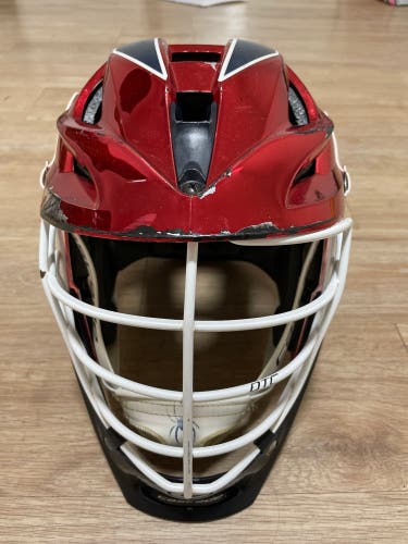 Player's Red Chrome Cascade S Helmet