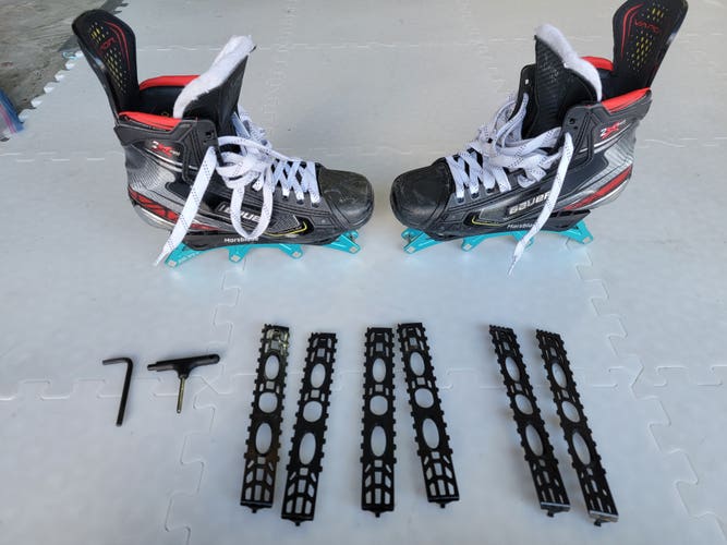 Custom Senior Bauer Vapor 2X Pro Hockey Skates Regular Width Size 8
