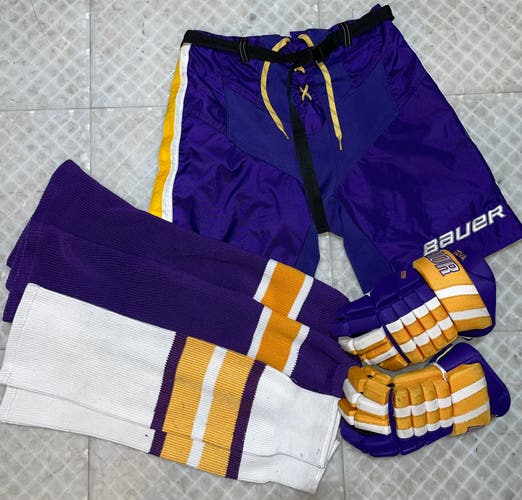 Bauer Senior Pant Shell M & Warrior 14" Pro Stock Gloves