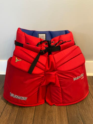 New Vaughn Velocity V6 1100i goalie pants red Int XL