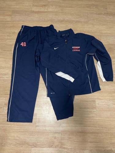 Team Issued Blue Used Large Nike Dri-Fit Tracksuit