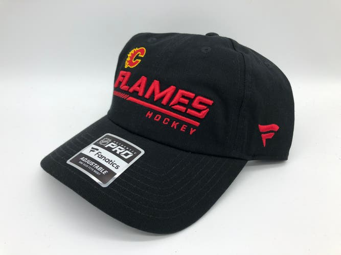 PRO STOCK Calgary Flames Hat NWT Adjustable New Black NHL Cap