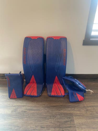 Used 36" Regular Pro Stock Ultrasonic Goalie Full Set
