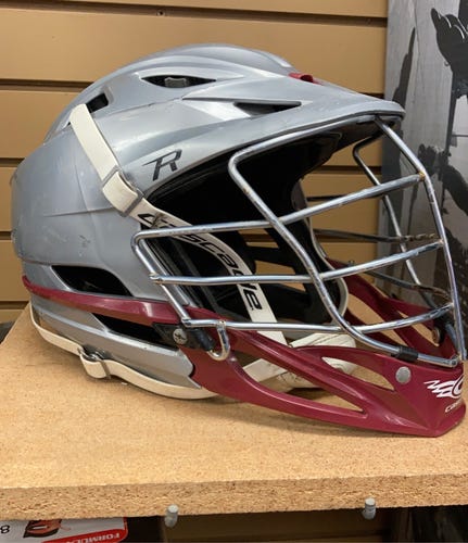 Cascade R Used Gray Helmet lacrosse lax